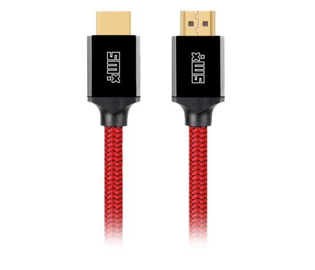 Silver Monkey X Kabel HDMI v2.1 1m czerwony SMXA015 - 1138510 - zdjęcie